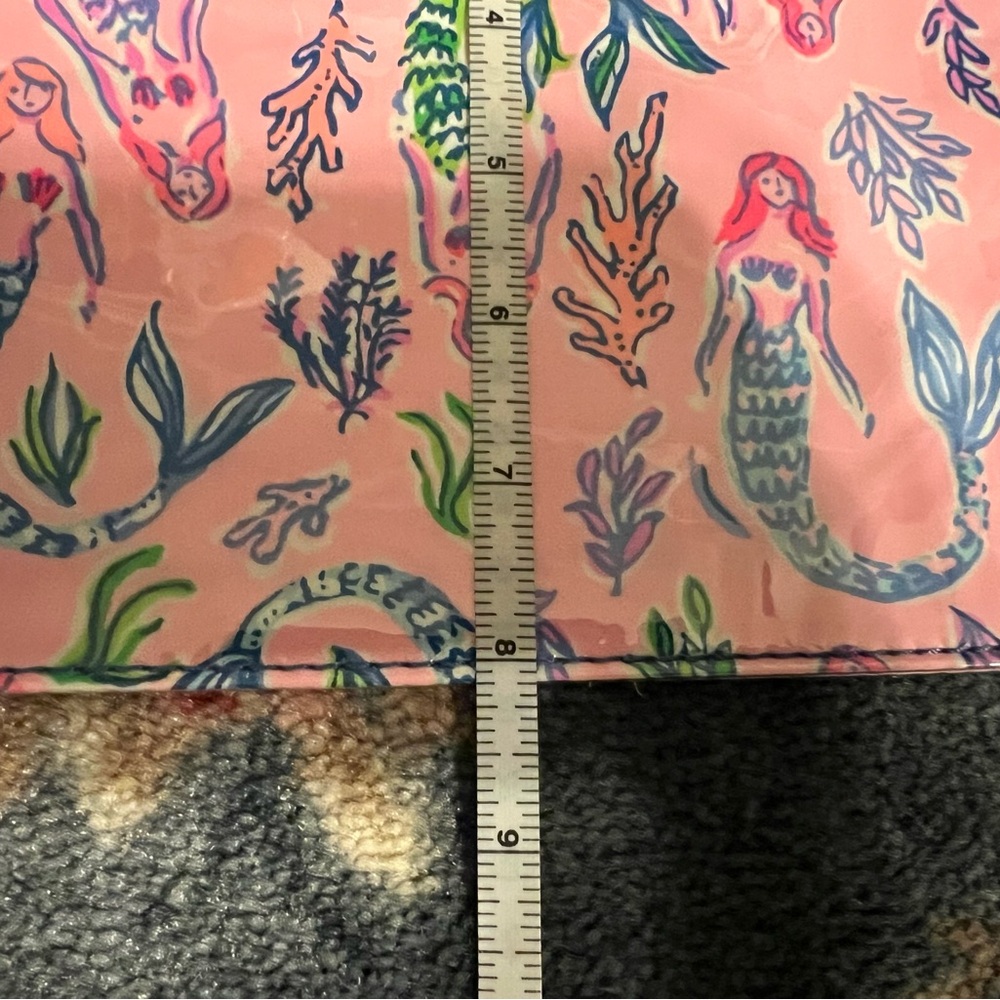 Lilly Pulitzer Pink and Blue Mermaid Girls Night Out Clutch wristlet - Picture 5 of 5